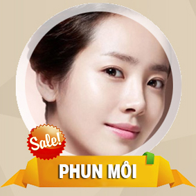 Hình ảnh trước và sau khi phun môi